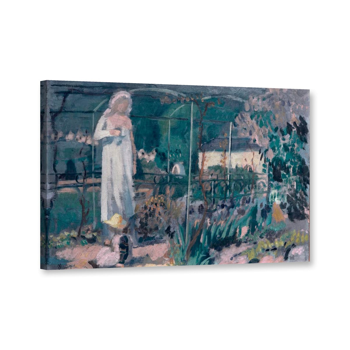 La treille à Saint-Germain von Maurice Denis als Leinwand – Perspektivansicht