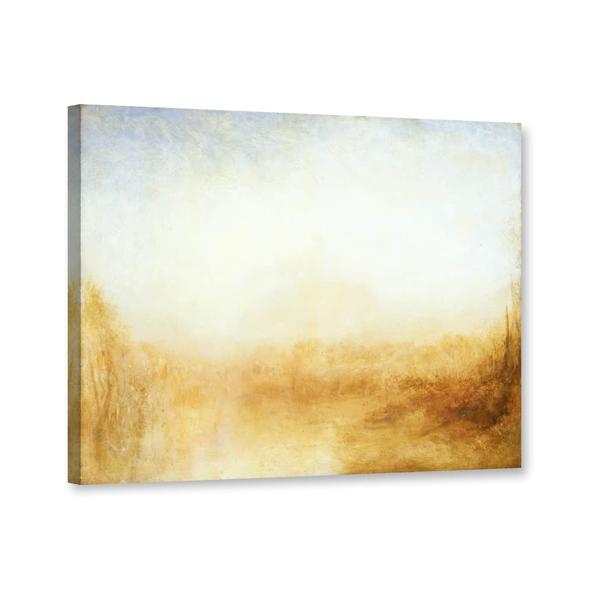 Landschaft, Liverpool von William Turner als Leinwand – Perspektivansicht