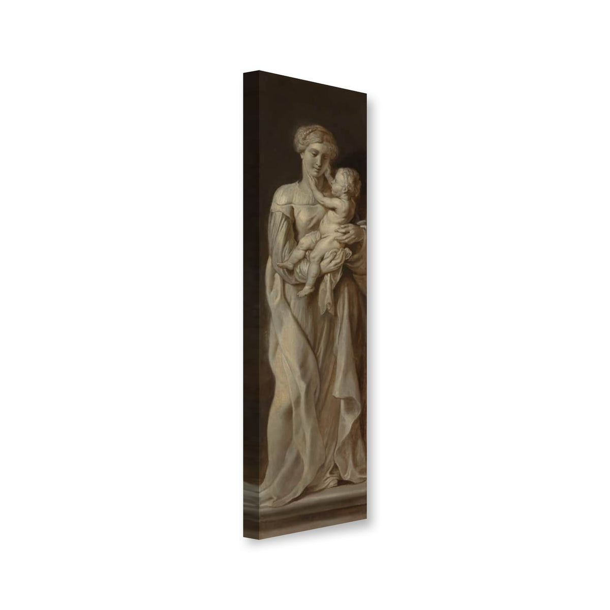 Madonna mit Kind, Außenflügel des Michielsen-Epitaphs von Peter Paul Rubens als Leinwand – Perspektivansicht