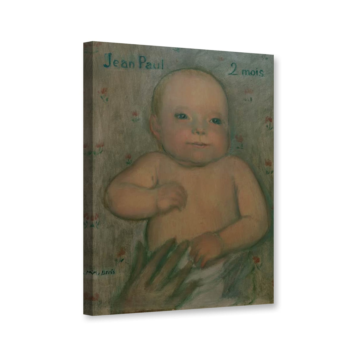 Porträt von Jean-Paul mit zwei Monaten von Maurice Denis als Leinwand – Perspektivansicht